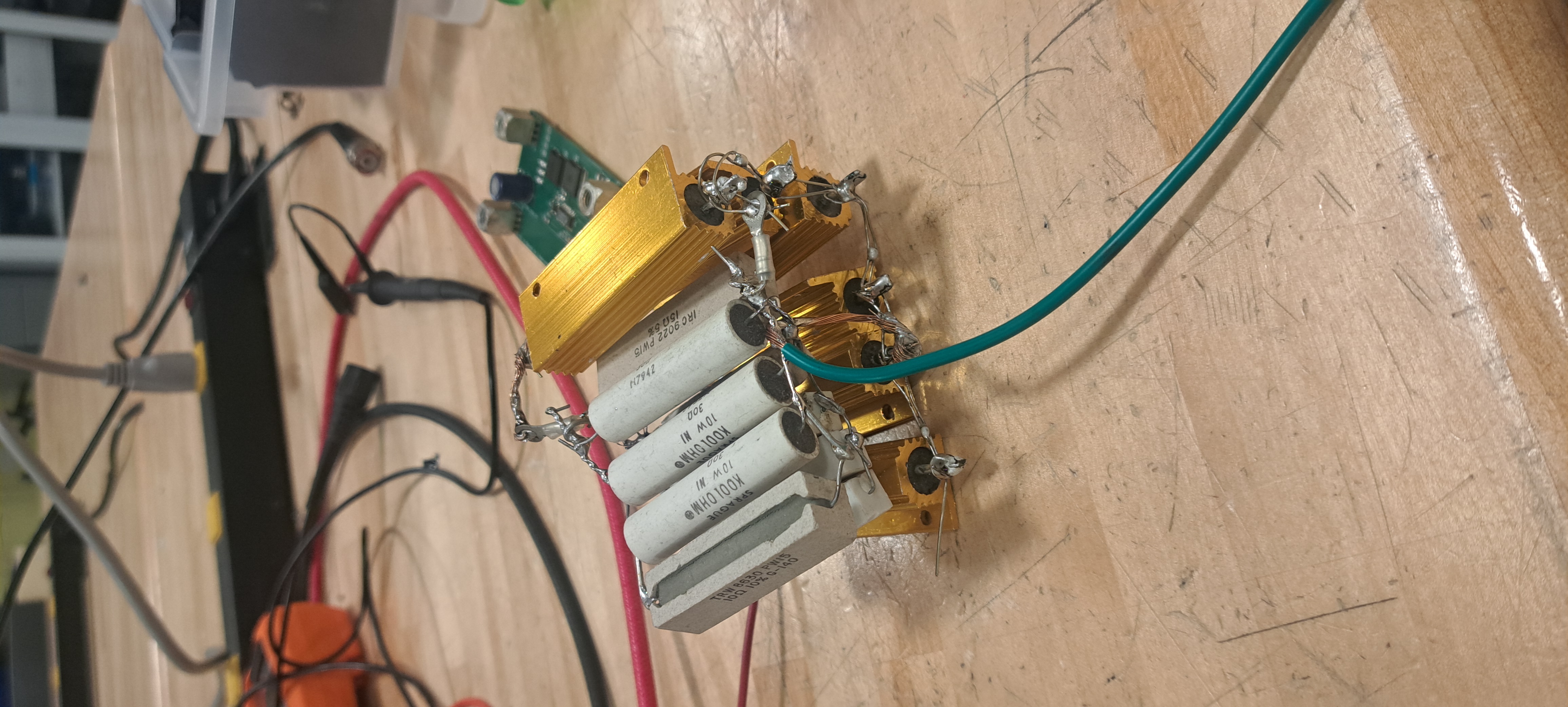 Test setup w/ Power Analyzer and scope
