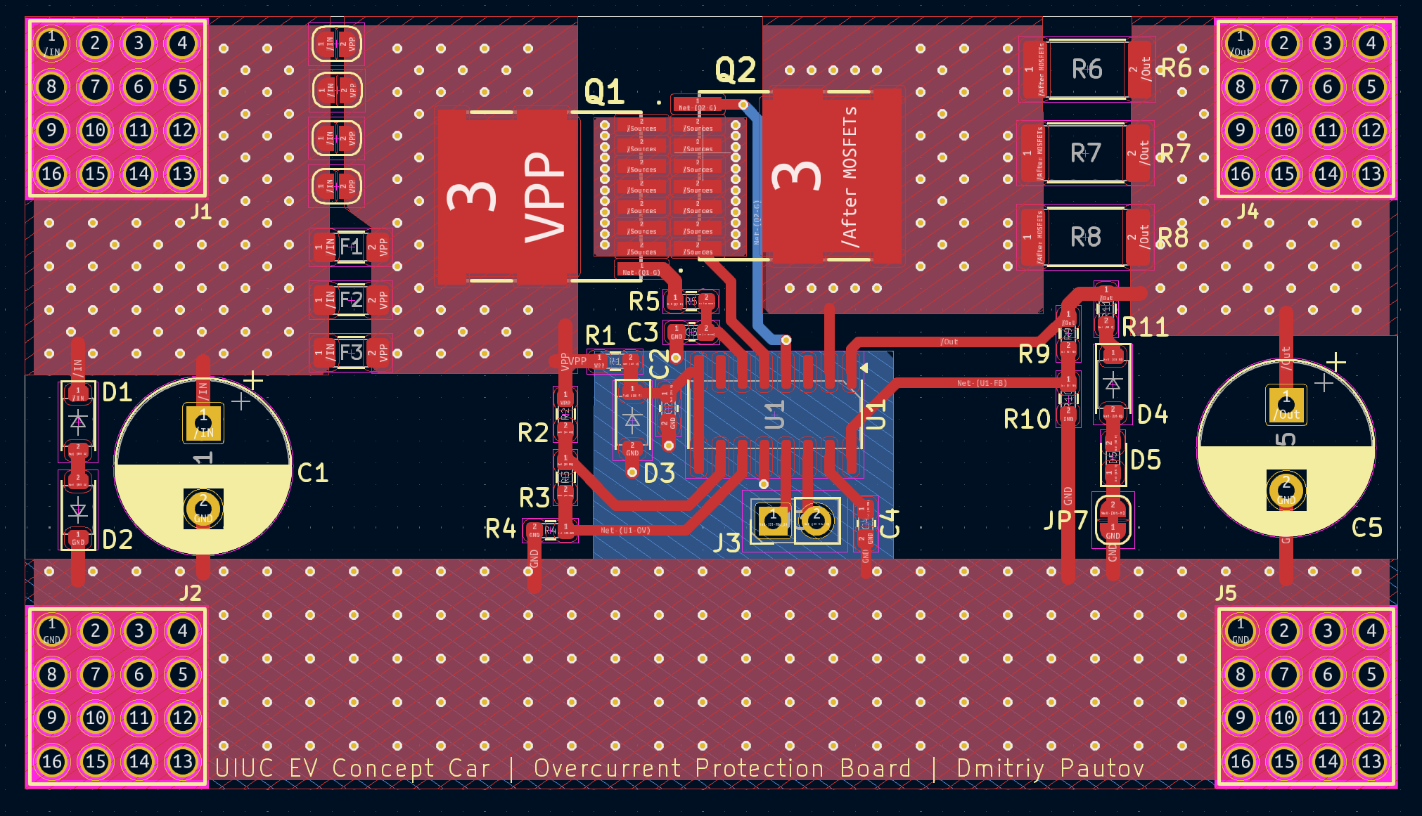 Layout of PCB